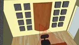Short Axis Bedroom with Angled Ceiling Rear Wall.webp