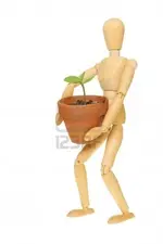 9651833-an-artists-wooden-manikin-holding-a-plant-seedling-in-a-pot-isolated-against-white.webp