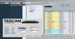 Tascam1800ASIODeviceSetup&amp;Control Panel InCubase.webp