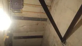 View from existing framing to what will be the Vocal Room.webp
