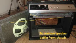 B) disconnect speaker baffle from chassis.webp