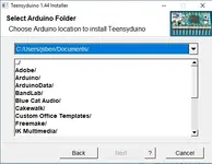 Teensy Loader Arduino folder.webp